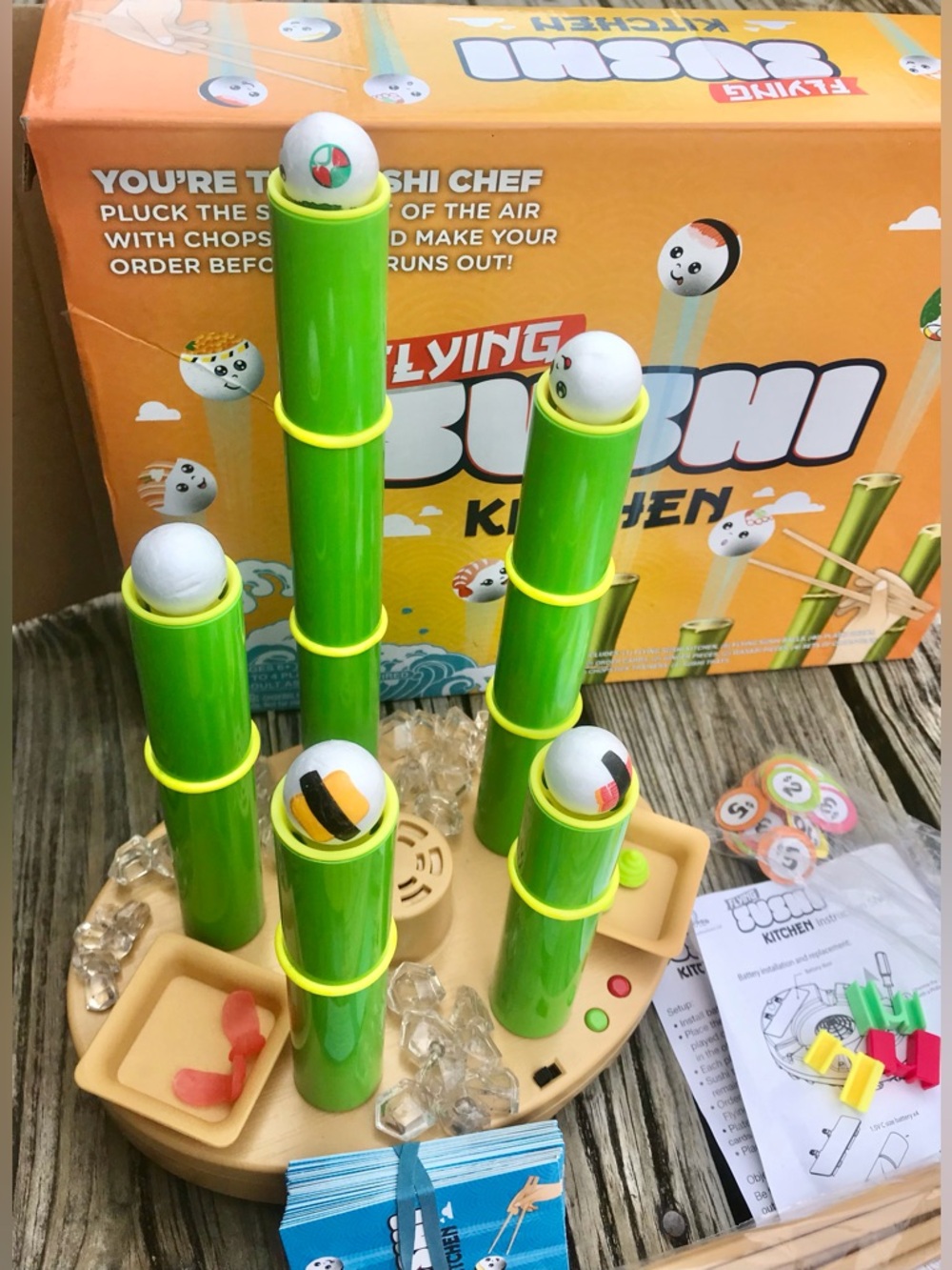 Flying Sushi Kitchen Fun Hover Rice Ball Family Game Night Fun Games - Picture 10 of 16